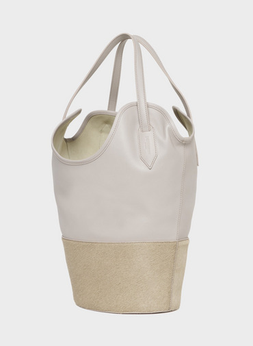 バケットトートバッグ / RAY BUCKET S BIMATERIAL 詳細画像 Light Gray 2
