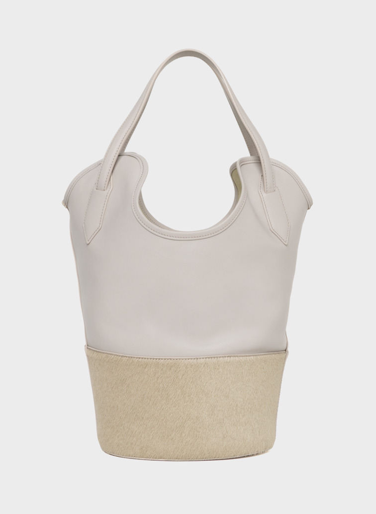 バケットトートバッグ / RAY BUCKET S BIMATERIAL 詳細画像 Light Gray 3