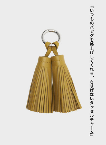 タッセルチャーム / DOUBLE TASSEL CHARM 詳細画像 Yellow 1