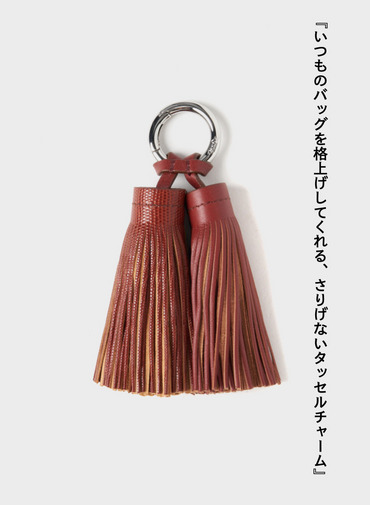 タッセルチャーム / DOUBLE TASSEL CHARM 詳細画像 Red 1