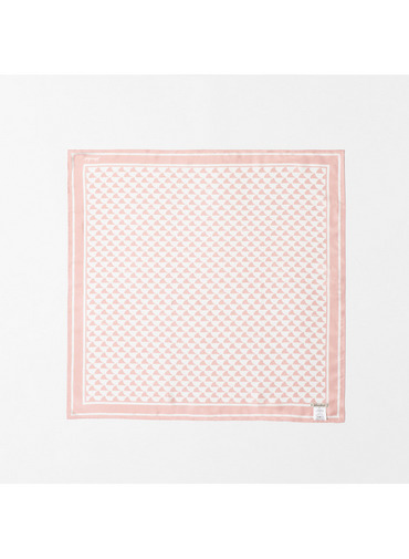 シルクスカーフ Aウェーブプリント 詳細画像 Pink 3