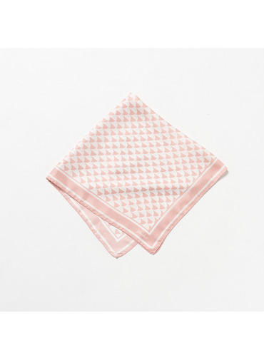 シルクスカーフ Aウェーブプリント 詳細画像 Pink 7