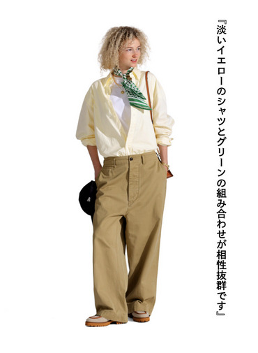 シルクスカーフ Aウェーブプリント 詳細画像 Green 2