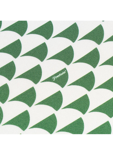 シルクスカーフ Aウェーブプリント 詳細画像 Green 5