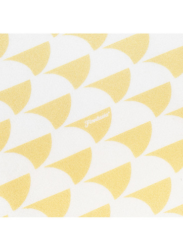 シルクスカーフ Aウェーブプリント 詳細画像 Light Yellow 5