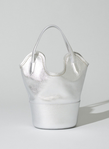 ハンドバッグ / RAY BUCKET S WITH STUDS 詳細画像 Silver 3
