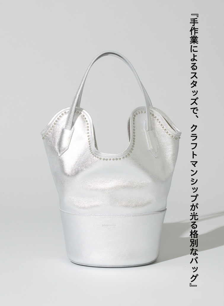 ハンドバッグ / RAY BUCKET S WITH STUDS 詳細画像 Silver 1