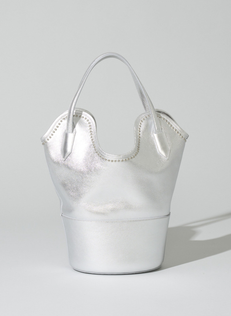 ハンドバッグ / RAY BUCKET S WITH STUDS 詳細画像 Silver 3