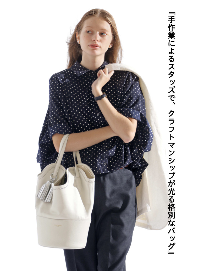 ハンドバッグ / RAY BUCKET S WITH STUDS 詳細画像 Cream 1