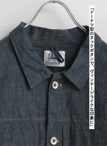 シャンブレージャケット / Indigo Chambray Work JK 詳細画像 Indigo 10