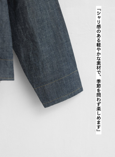 シャンブレージャケット / Indigo Chambray Work JK 詳細画像 Indigo 12