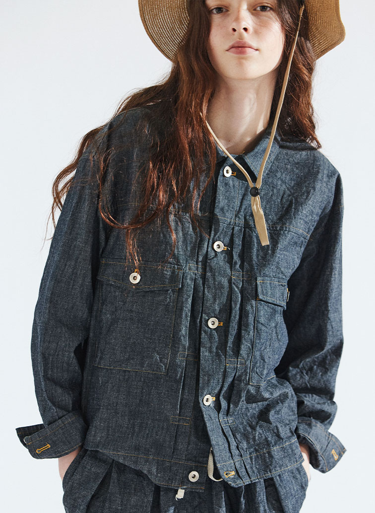 シャンブレージャケット / Indigo Chambray Work JK 詳細画像 Indigo 1