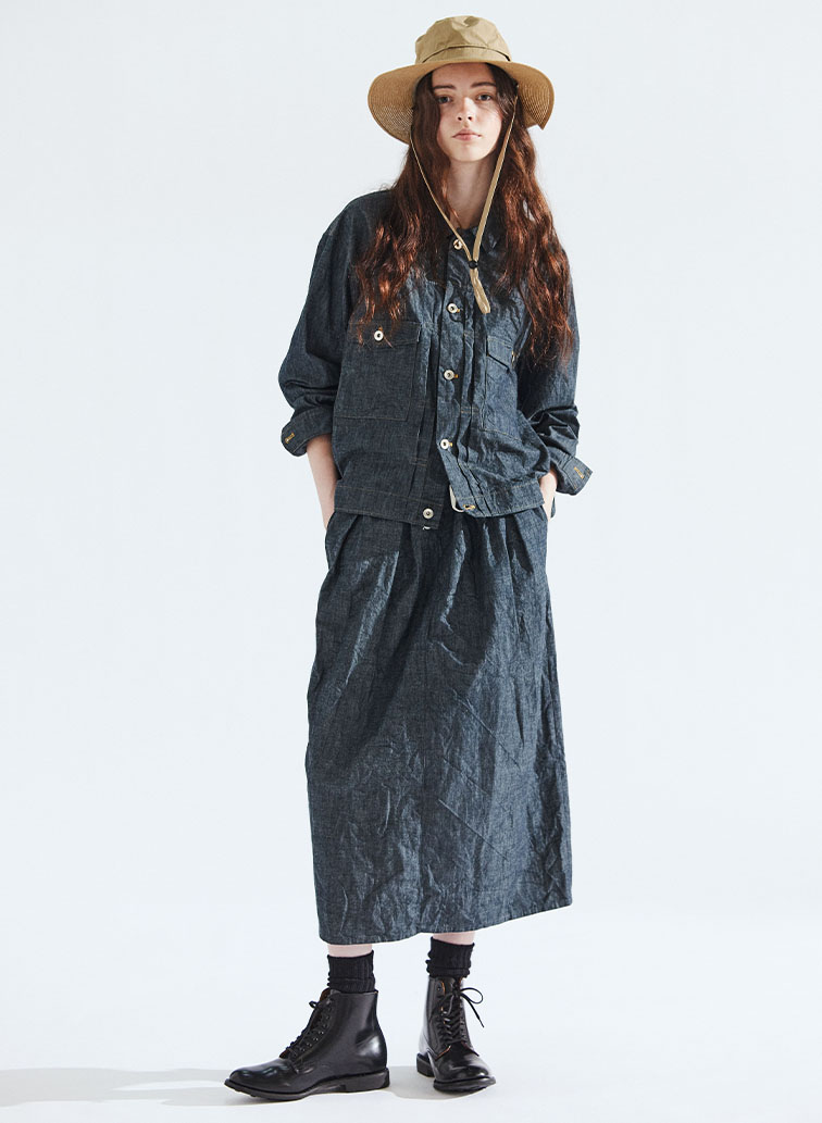 シャンブレージャケット / Indigo Chambray Work JK 詳細画像 Indigo 3