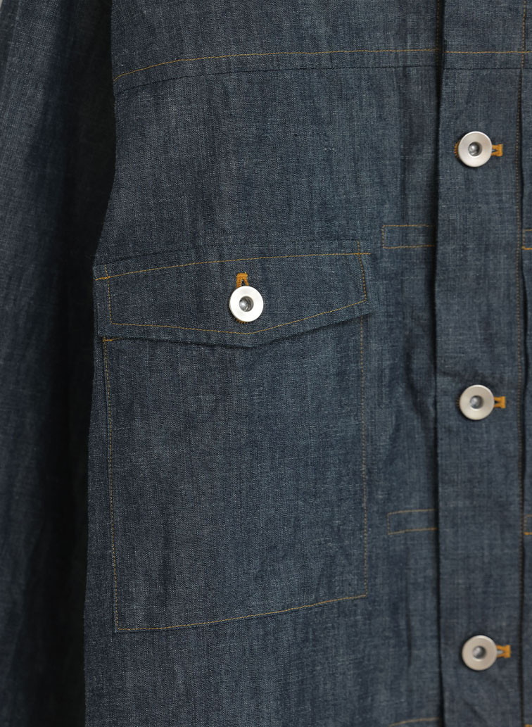 シャンブレージャケット / Indigo Chambray Work JK 詳細画像 Indigo 6