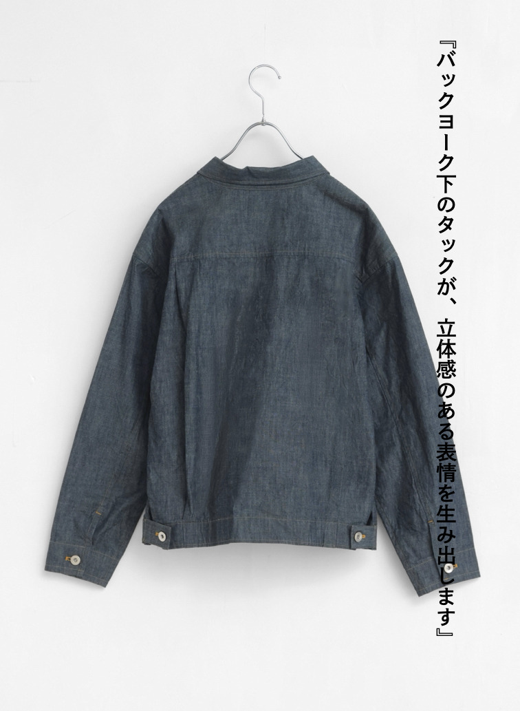 シャンブレージャケット / Indigo Chambray Work JK 詳細画像 Indigo 9