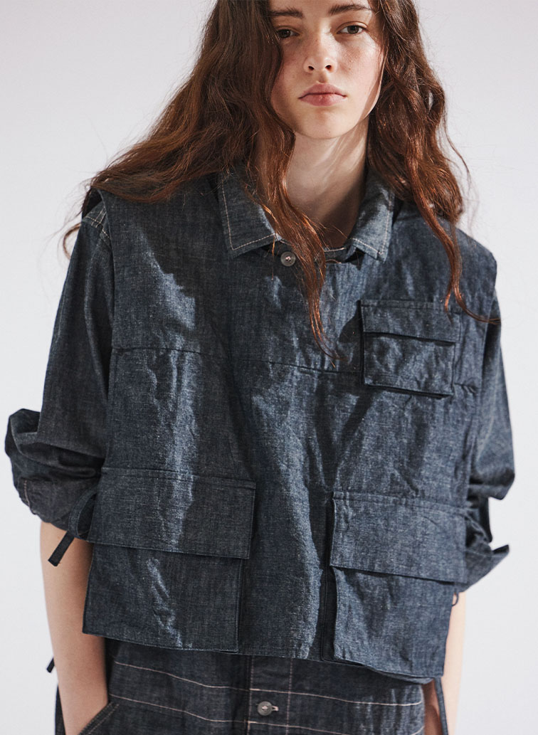 ユーティリティベスト / Utility Tabard 詳細画像 Indigo 1