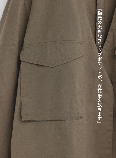 カバーオール / Pocket Coverall Jacket 詳細画像 Khaki 10