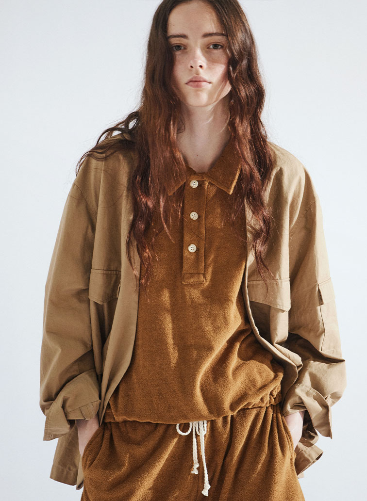 カバーオール / Pocket Coverall Jacket 詳細画像 Beige 2