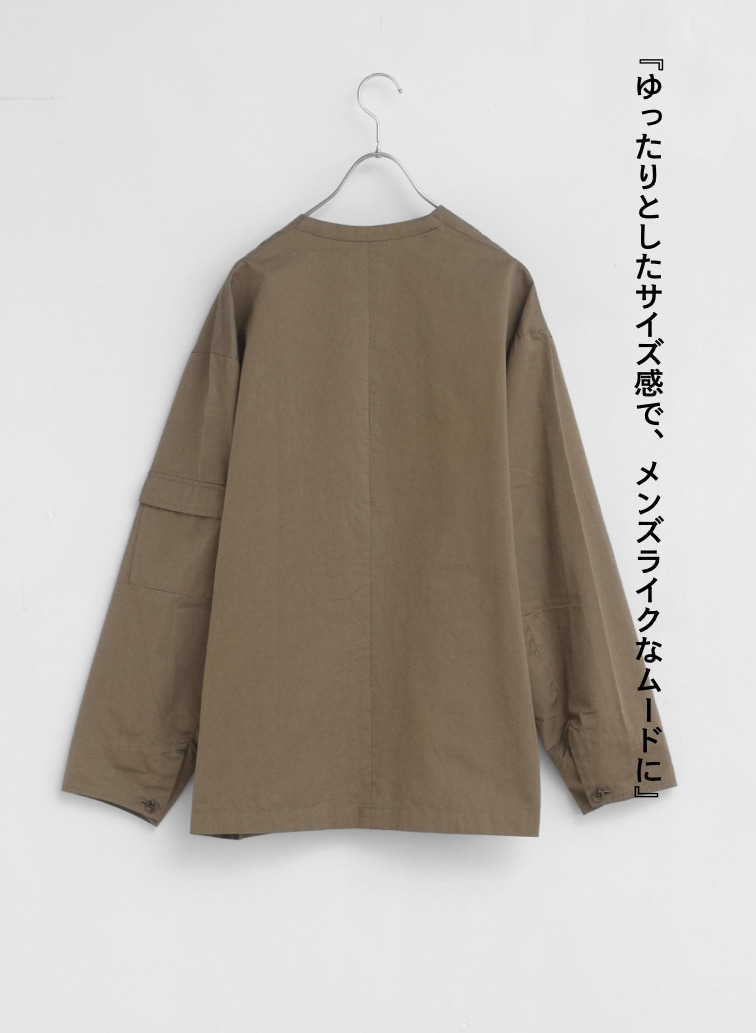 カバーオール / Pocket Coverall Jacket 詳細画像 Khaki 8