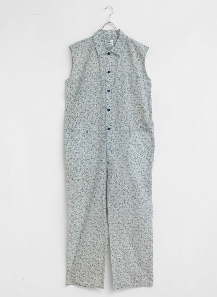 スリーブレスボイラースーツ / Sleeveless Boiler Suit 詳細画像 Blue 2