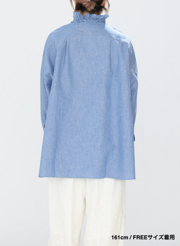 ラッフルシャツ / Ruffle Shirts 詳細画像 Saxe Blue 15