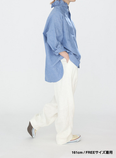 ラッフルシャツ / Ruffle Shirts 詳細画像 Saxe Blue 17