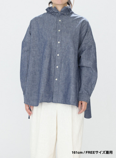 ラッフルシャツ / Ruffle Shirts 詳細画像 Indigo 5