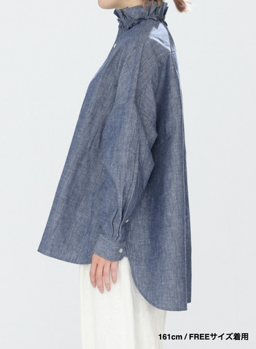 ラッフルシャツ / Ruffle Shirts 詳細画像 Indigo 6
