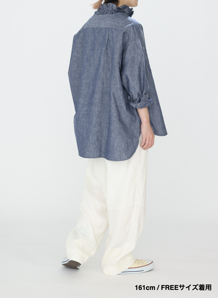 ラッフルシャツ / Ruffle Shirts 詳細画像 Indigo 10