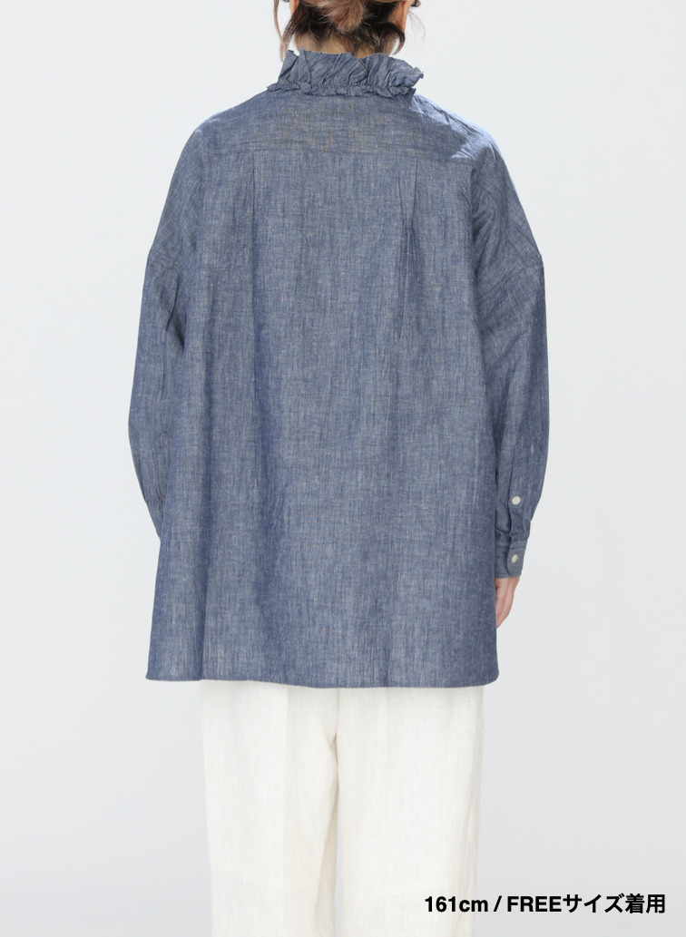 ラッフルシャツ / Ruffle Shirts 詳細画像 Indigo 7