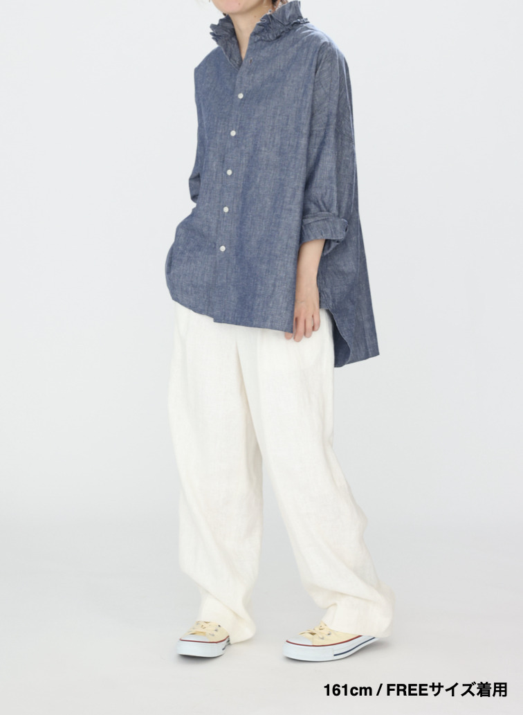 ラッフルシャツ / Ruffle Shirts 詳細画像 Indigo 9