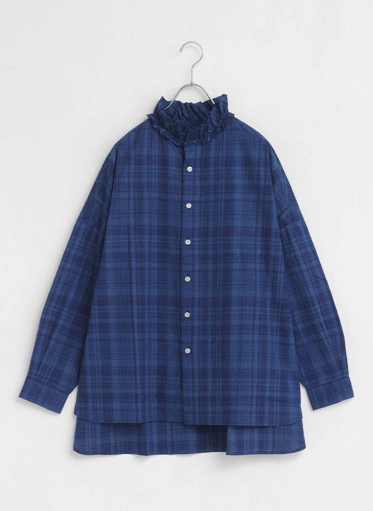 ラッフルシャツ / Ruffle Shirts/D 詳細画像 Indigo 5