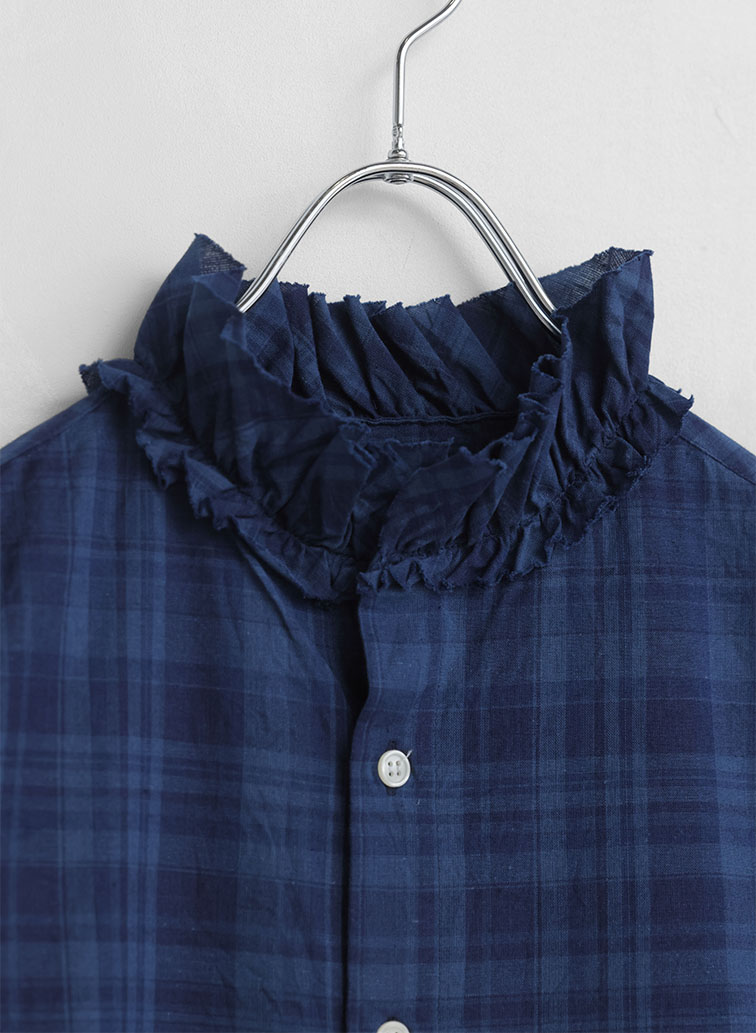 ラッフルシャツ / Ruffle Shirts/D 詳細画像 Indigo 6
