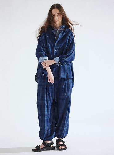 ワイドタックイージーパンツ / Wide Tuck Easy Pant/D 詳細画像 Indigo 2
