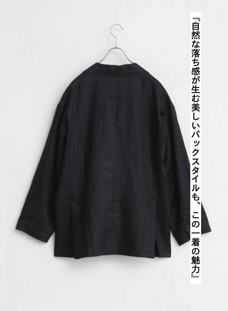 ダブルブレストジャケット / Double Breasted Over Fit JK 詳細画像 Black 7