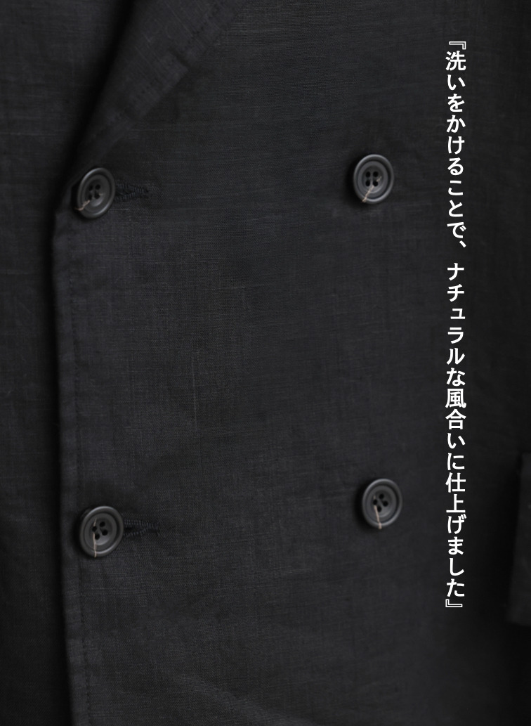 ダブルブレストジャケット / Double Breasted Over Fit JK 詳細画像 Black 9