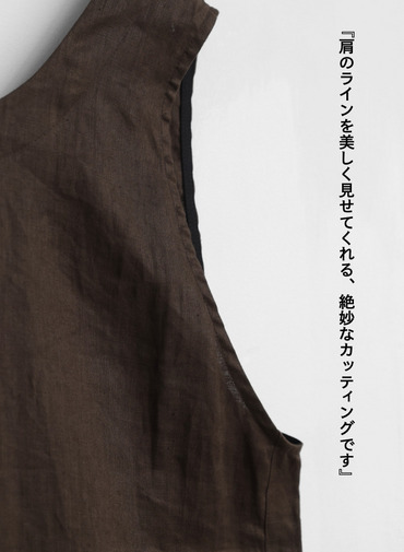 リネンサロペット / Linen Salopet 詳細画像 Brown 10