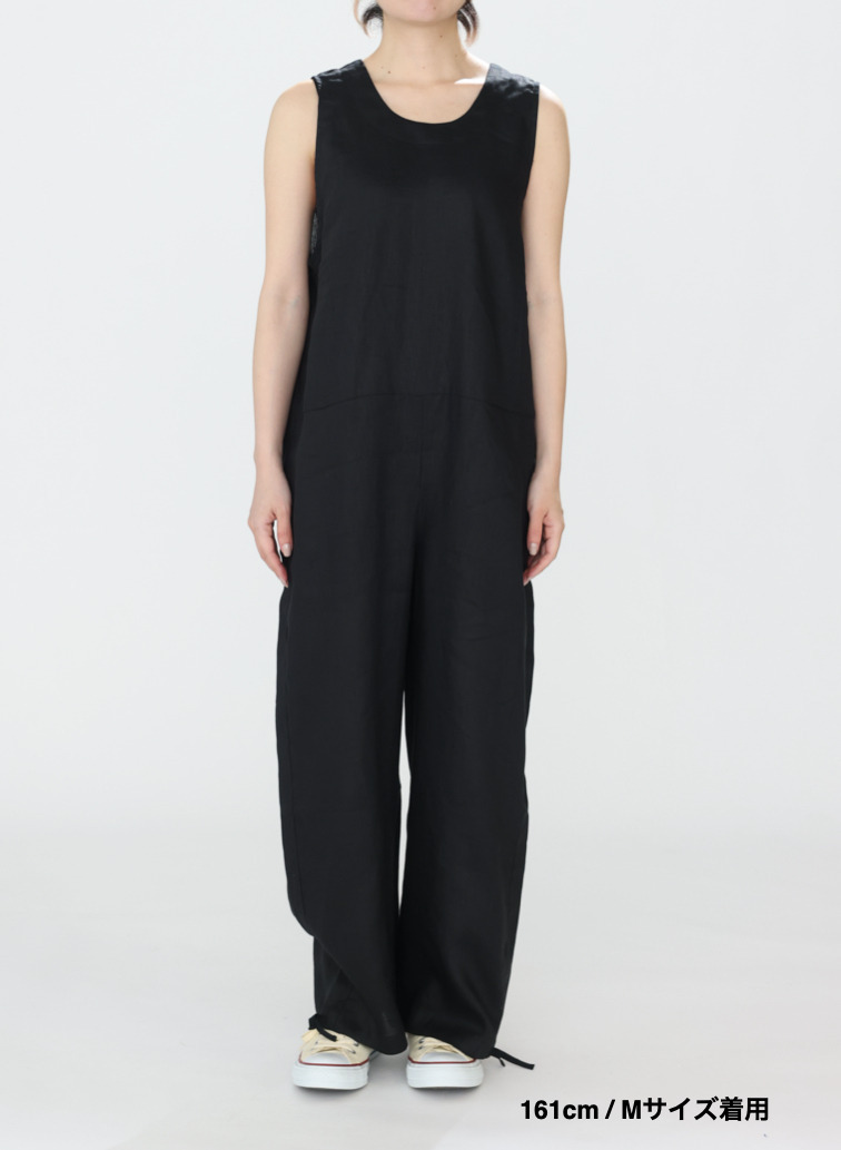 リネンサロペット / Linen Salopet 詳細画像 Black 4