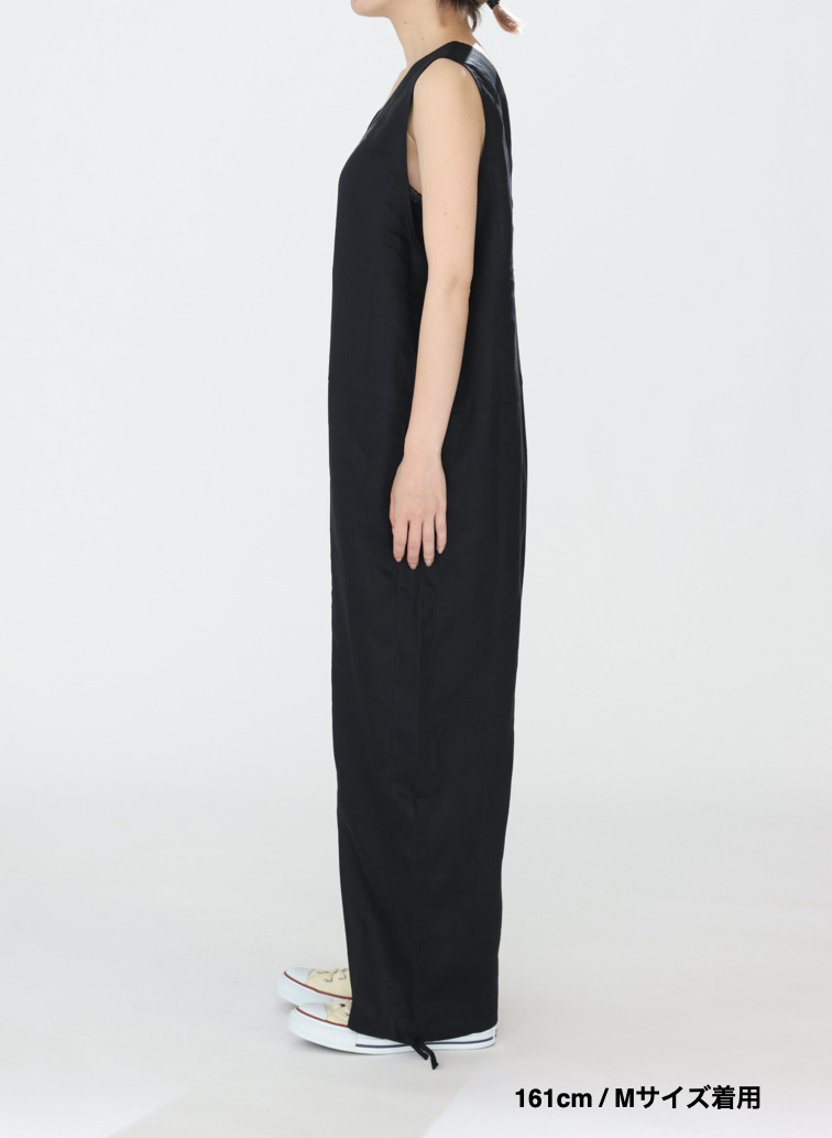 リネンサロペット / Linen Salopet 詳細画像 Black 5