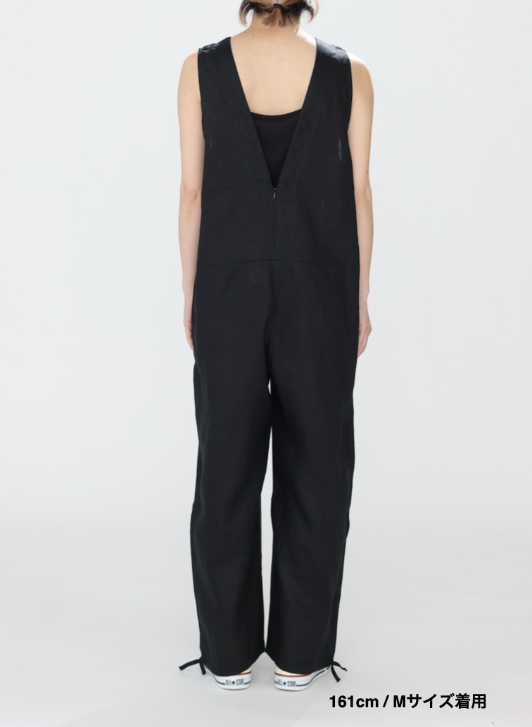 リネンサロペット / Linen Salopet 詳細画像 Black 6
