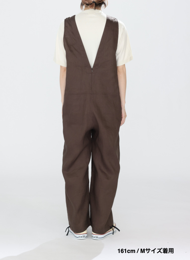 リネンサロペット / Linen Salopet 詳細画像 Brown 15