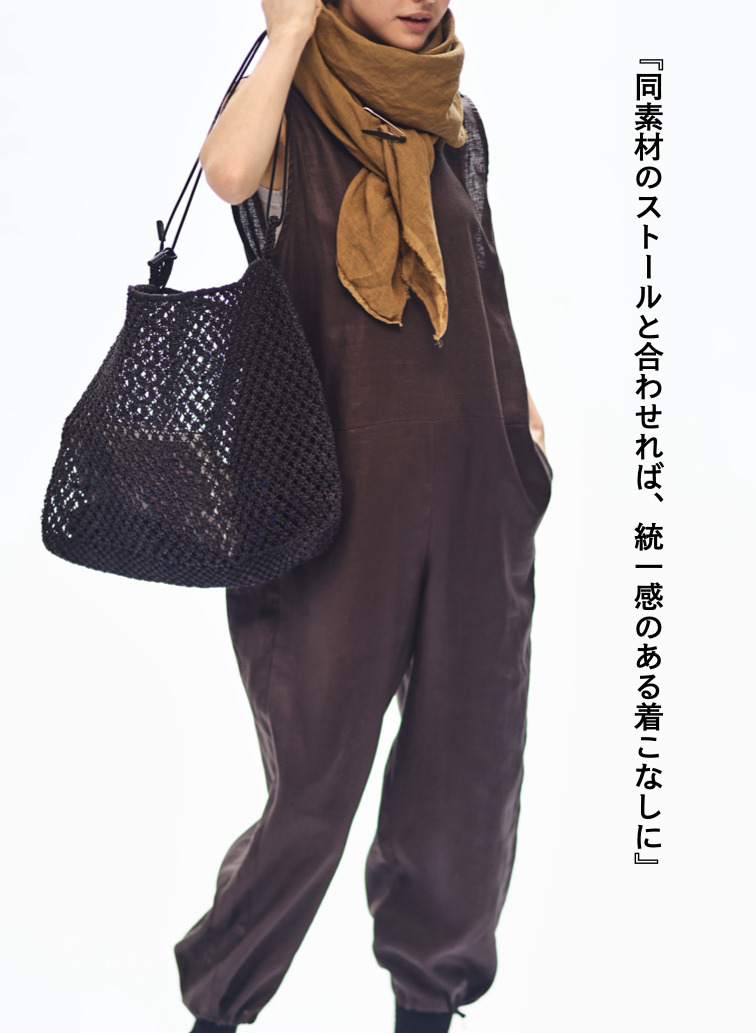 リネンサロペット / Linen Salopet 詳細画像 Brown 7