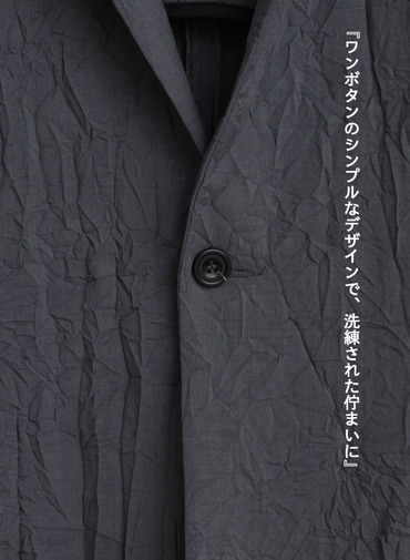 ショートコートジャケット / Short Coat Jacket 詳細画像 Charcoal Gray 10