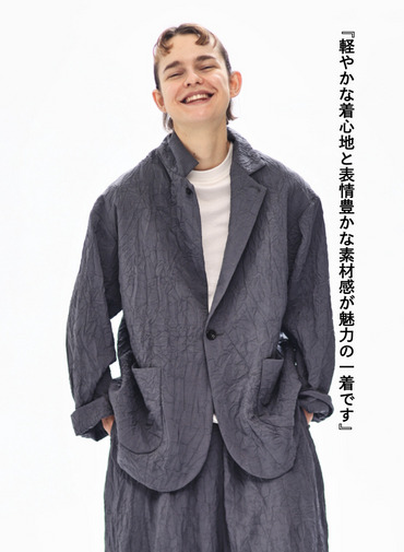 ショートコートジャケット / Short Coat Jacket 詳細画像 Charcoal Gray 2