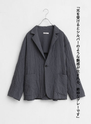 ショートコートジャケット / Short Coat Jacket 詳細画像 Charcoal Gray 8