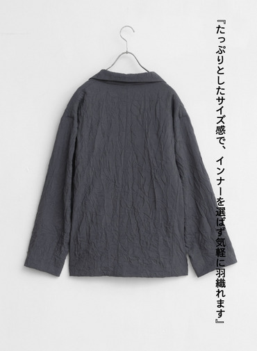 ショートコートジャケット / Short Coat Jacket 詳細画像 Charcoal Gray 9