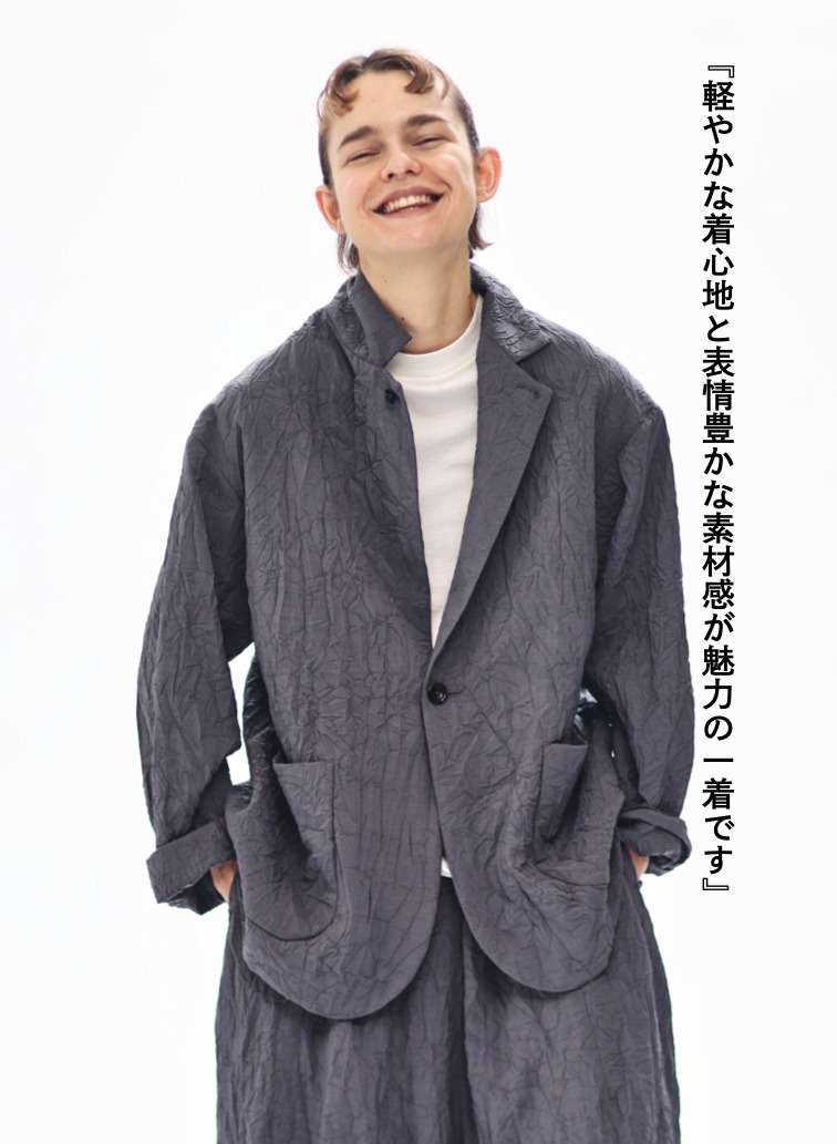 ショートコートジャケット / Short Coat Jacket 詳細画像 Charcoal Gray 2
