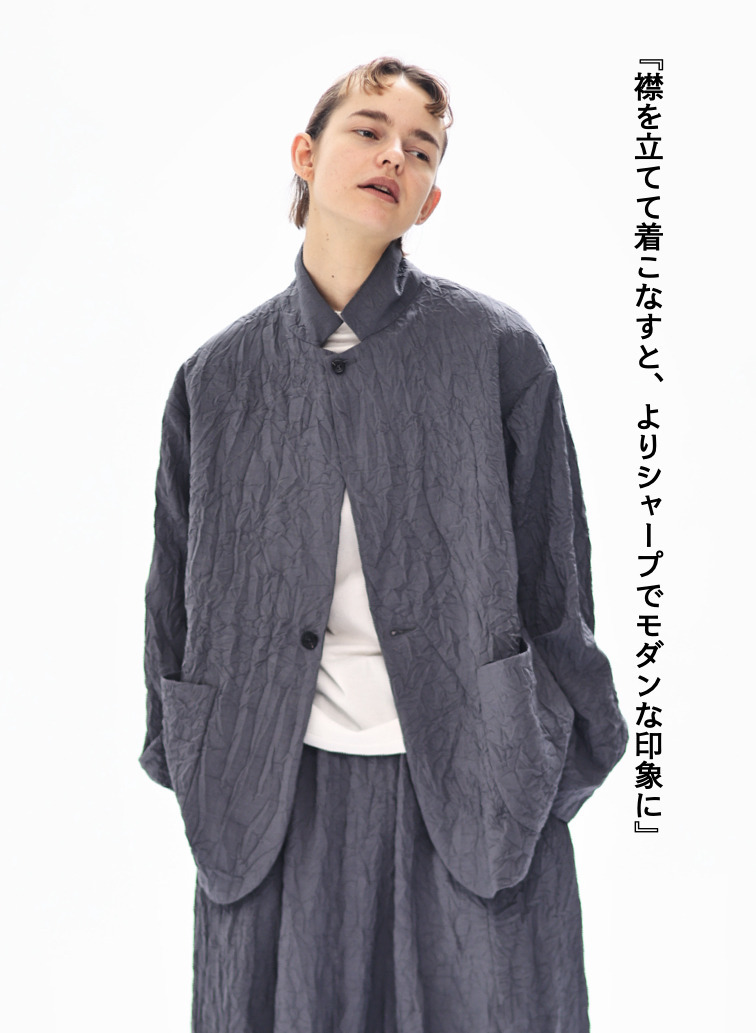 ショートコートジャケット / Short Coat Jacket 詳細画像 Charcoal Gray 3
