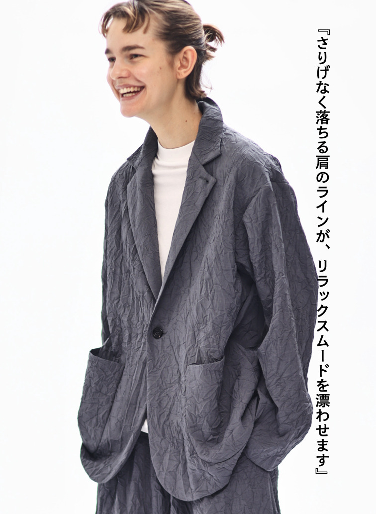ショートコートジャケット / Short Coat Jacket 詳細画像 Charcoal Gray 4