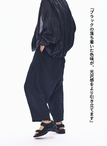 イージーパンツ / Low Clotch Easy PT 詳細画像 Black 6
